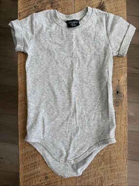 Little Bipsy Light Heather Gray Baby Bodysuit